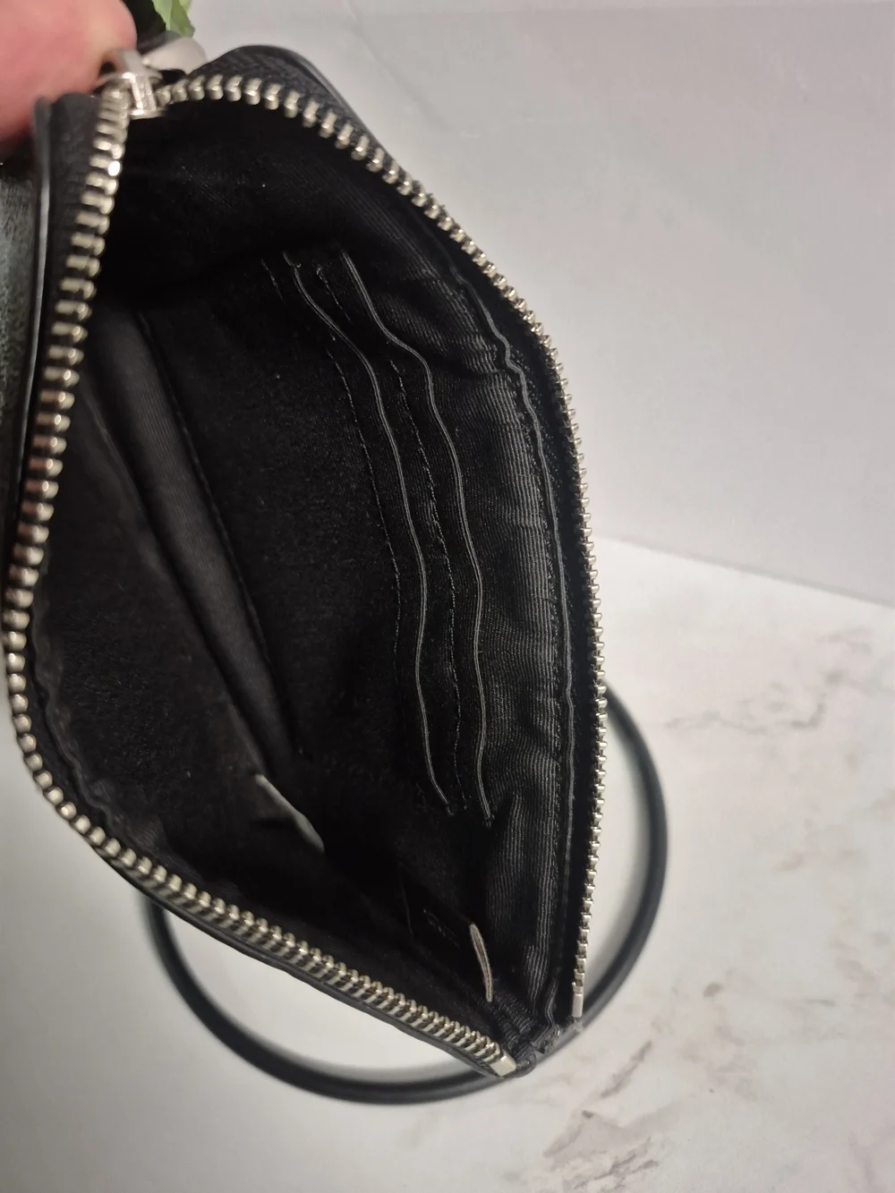 Coach Black Signature Zip Wristlet - COACH New York - Picture 4 of 4